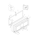Universal/Multiflex (Frigidaire) CFC13M5AW4 door diagram