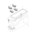 Frigidaire AFFC1526DW2 cabinet diagram