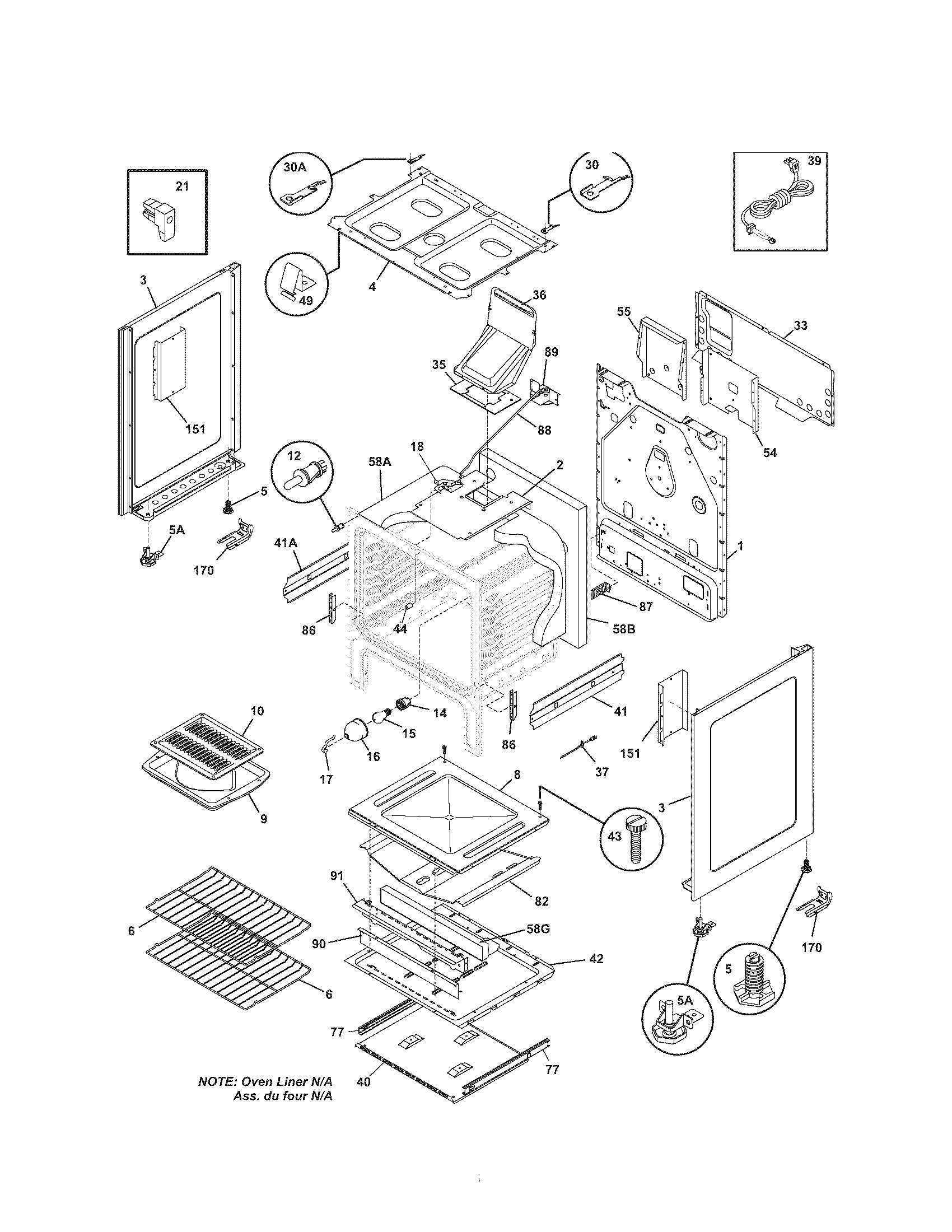 Kenmore 79078673401 body diagram
