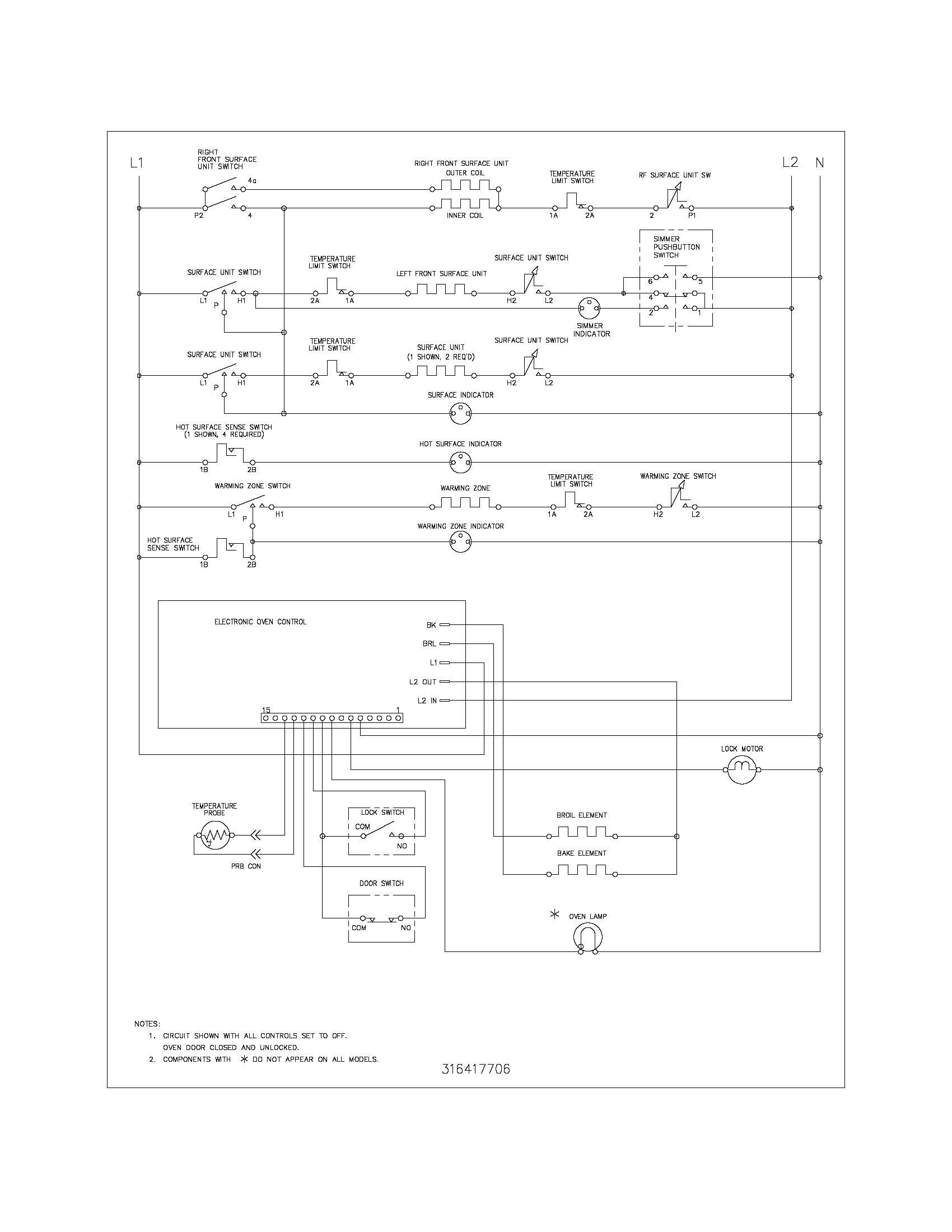 Kenmore 79096223401 wiring schematic diagram