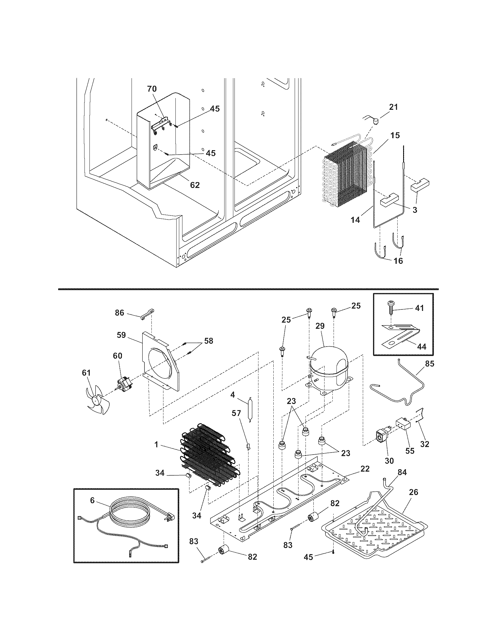 Kenmore 25356522401 system diagram