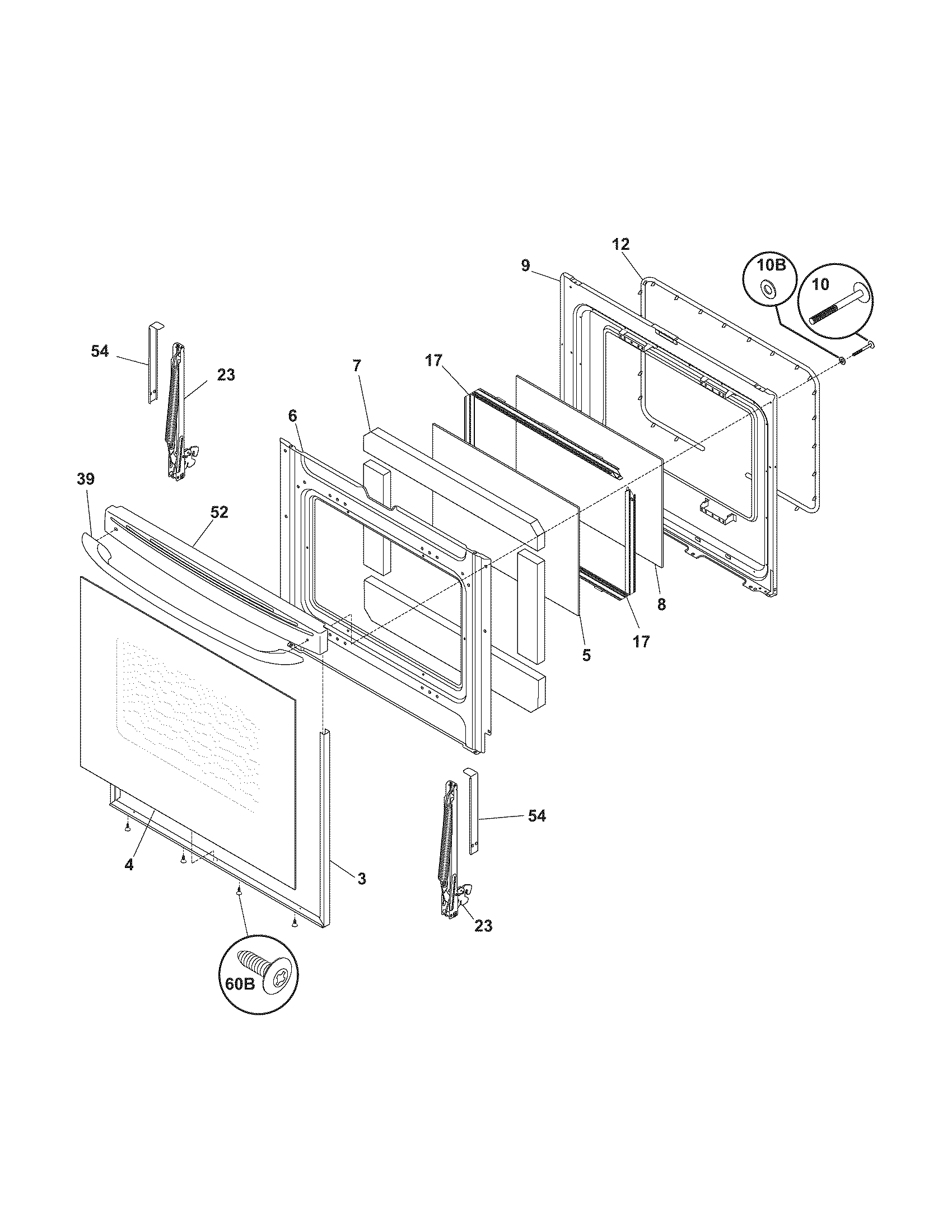 Kenmore 79096229403 door diagram