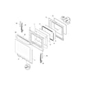 Frigidaire GLGF376DQB door diagram