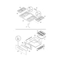 Frigidaire FGF312DSA top/drawer diagram