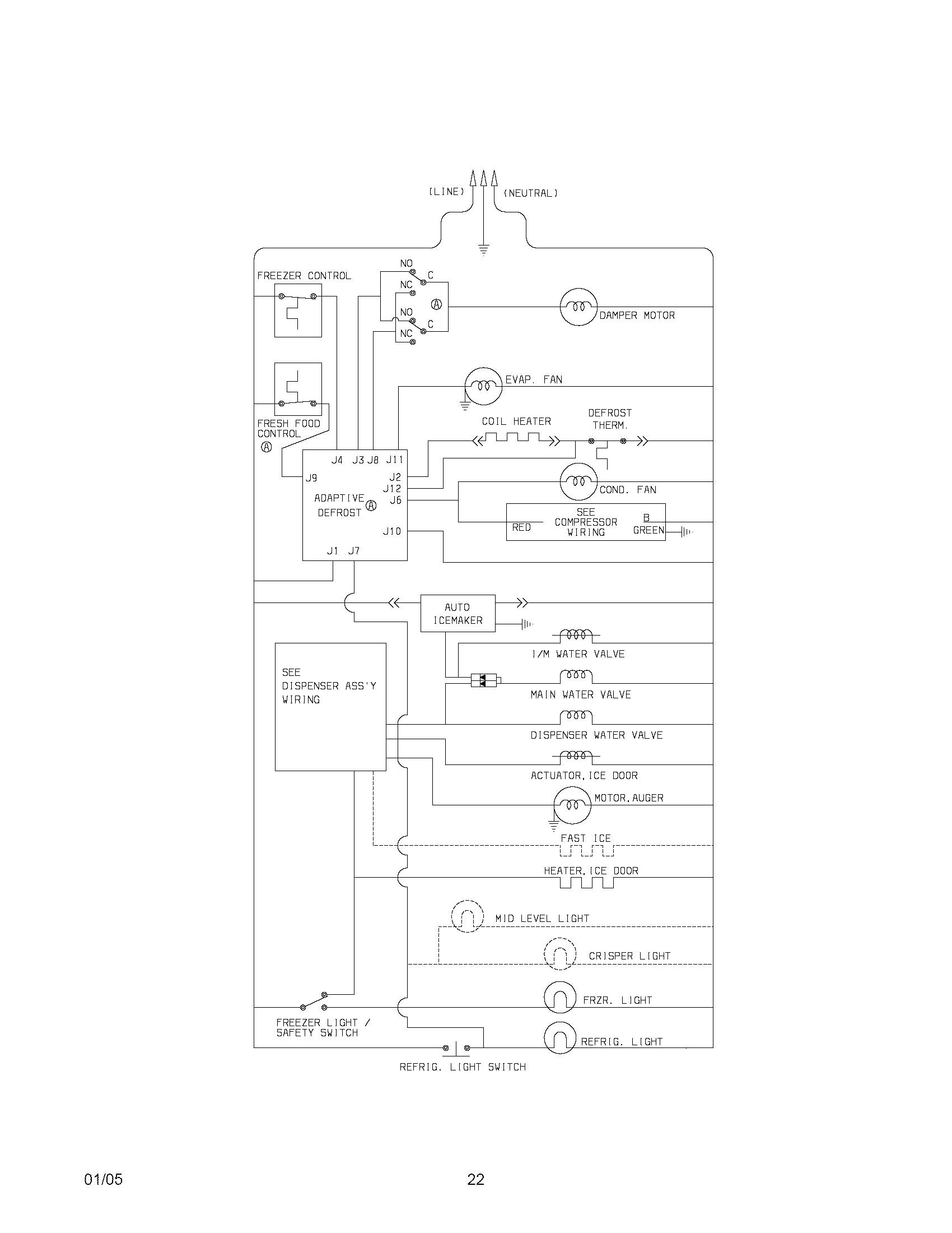 Kenmore 25356283408 wiring schematic diagram