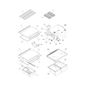 Frigidaire FRT21KG4DW7 shelves diagram