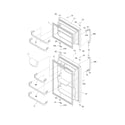 Frigidaire FRT15HB3DQ1 door diagram