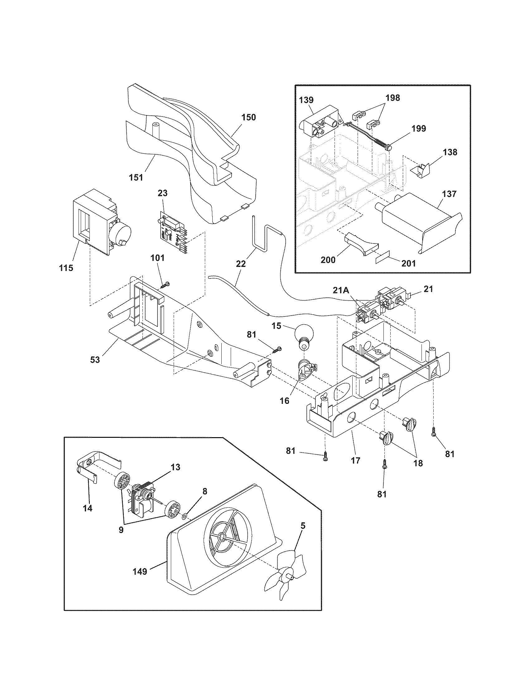 Kenmore 25355699407 controls diagram