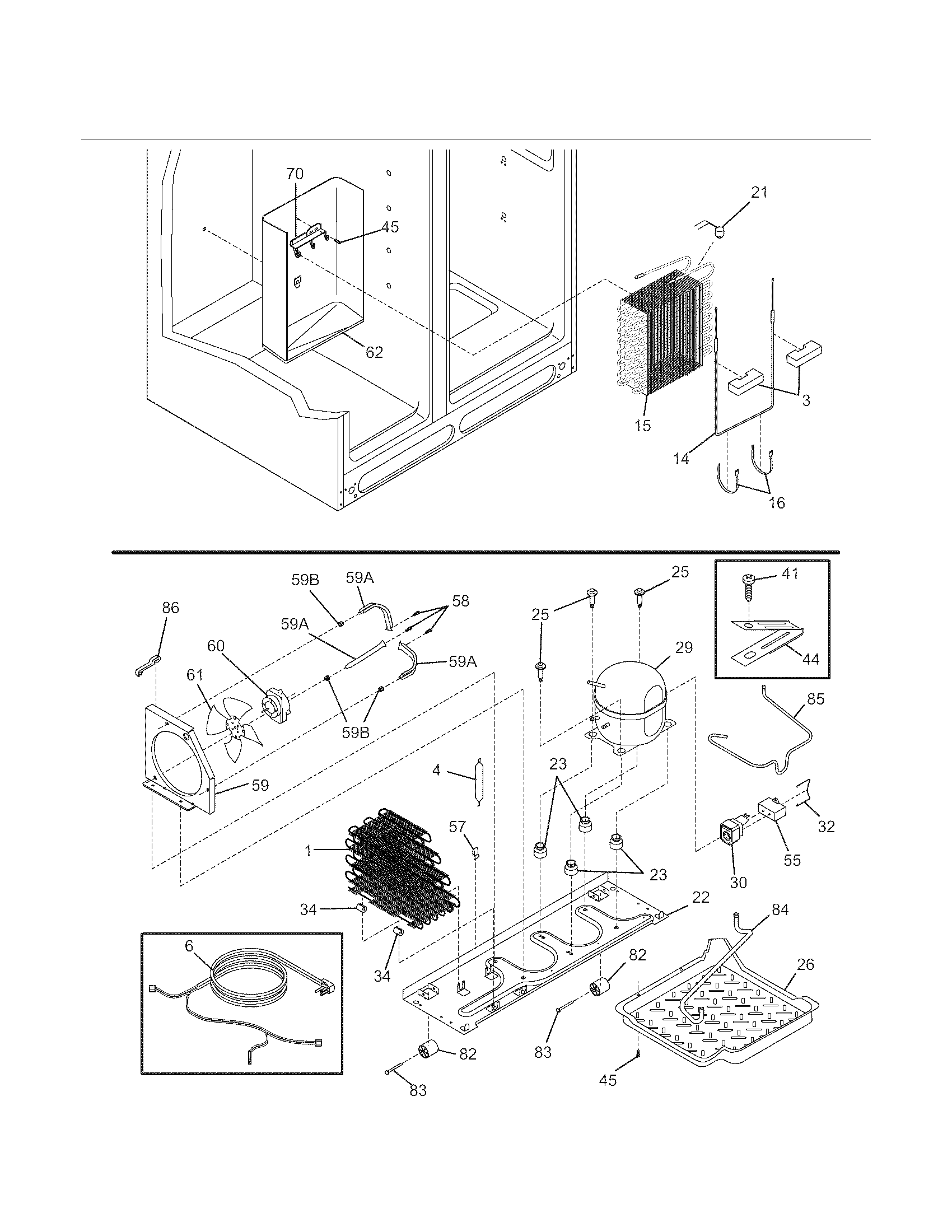 Kenmore 25355699407 system diagram