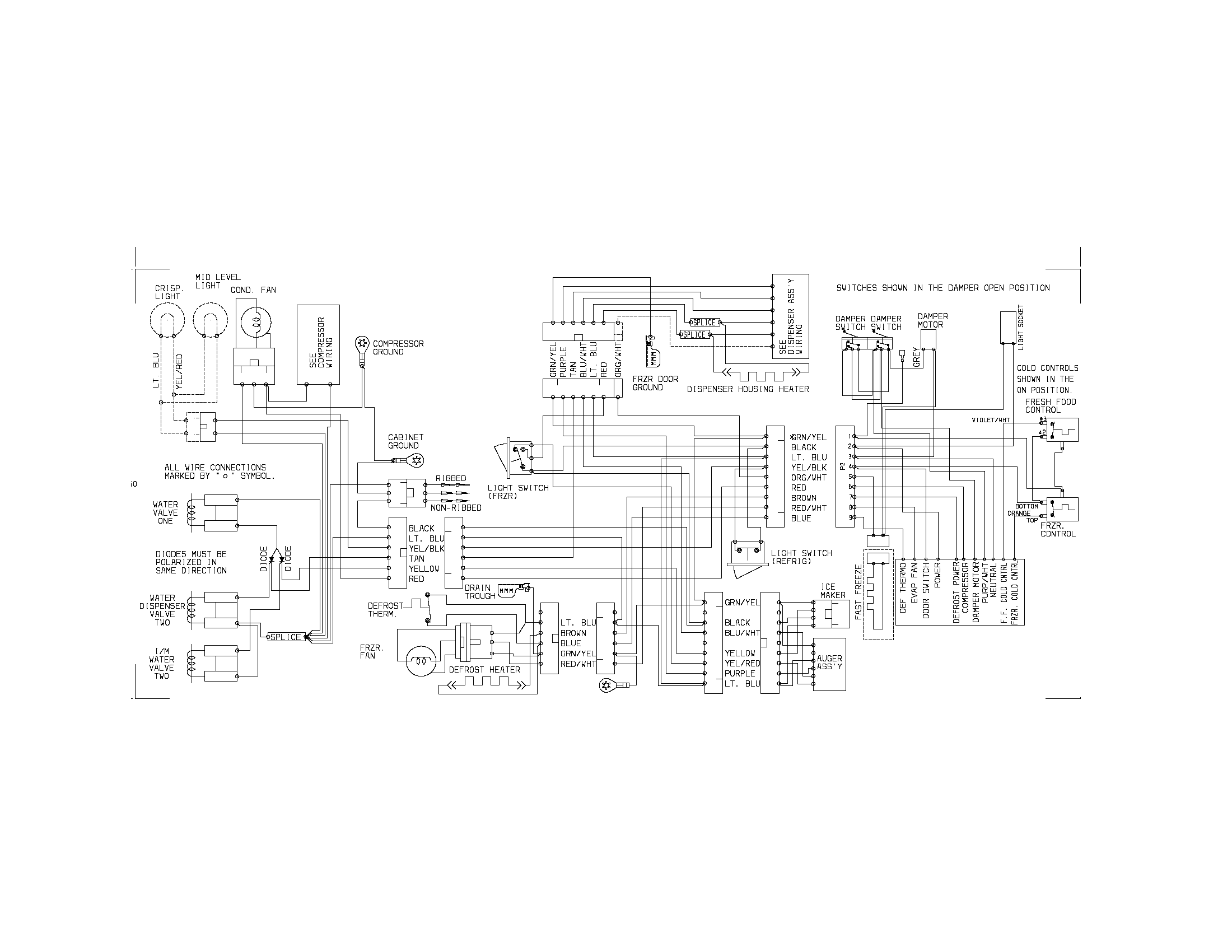 Kenmore 25355699407 wiring diagram diagram