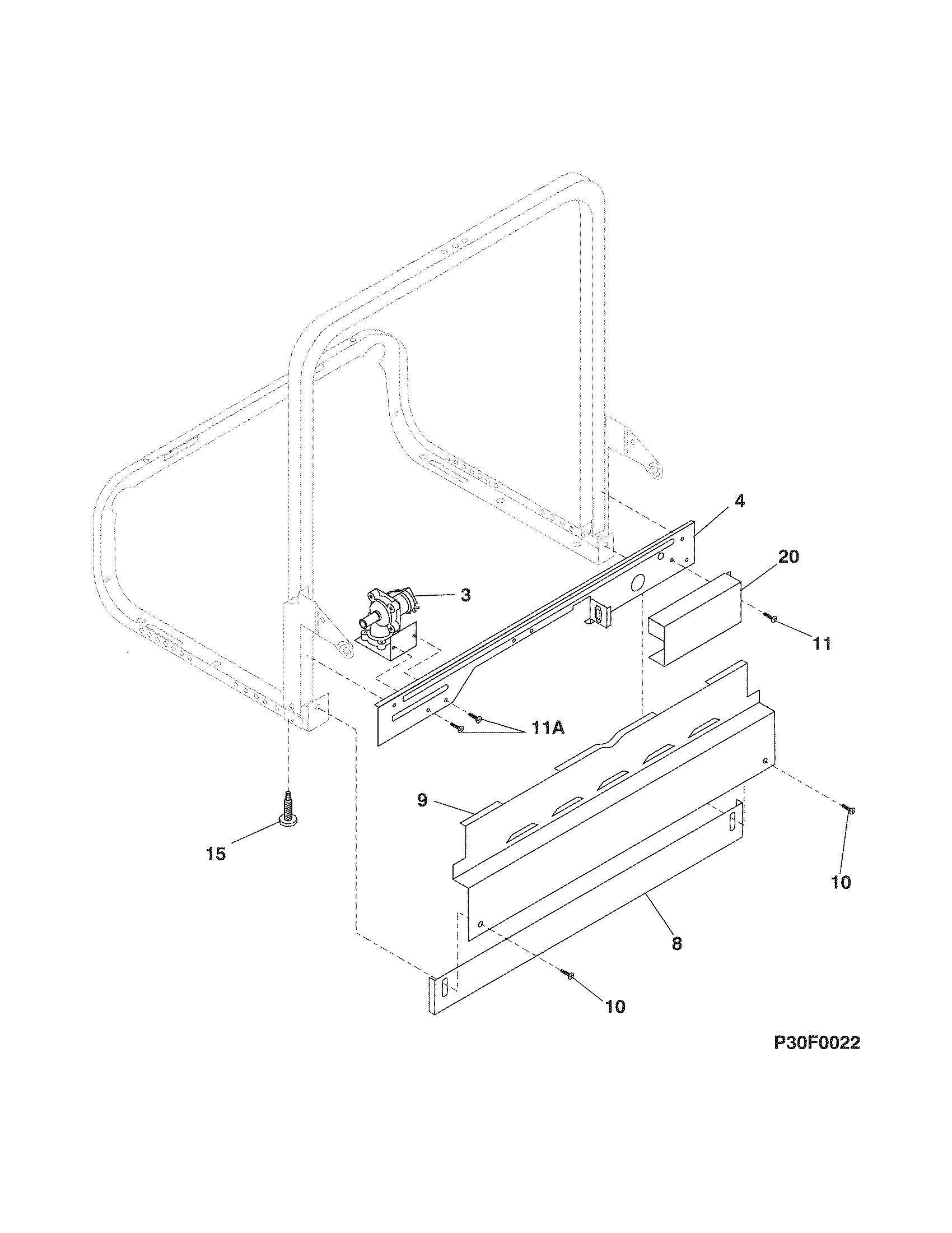 Frigidaire GSB6400NDC1 frame diagram