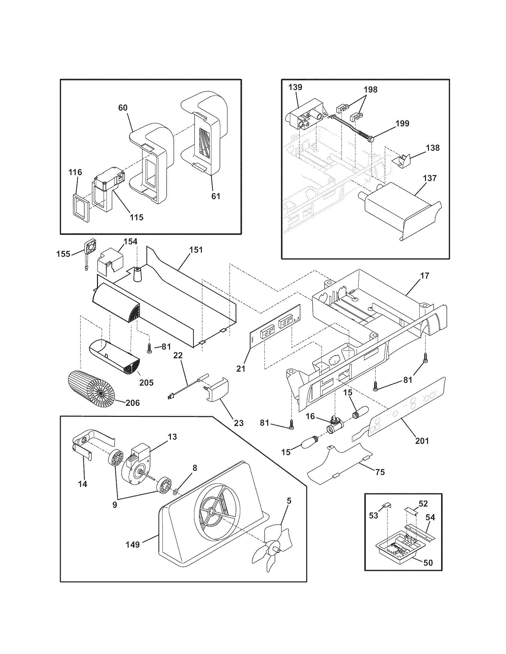 Kenmore Elite 25344382403 controls diagram