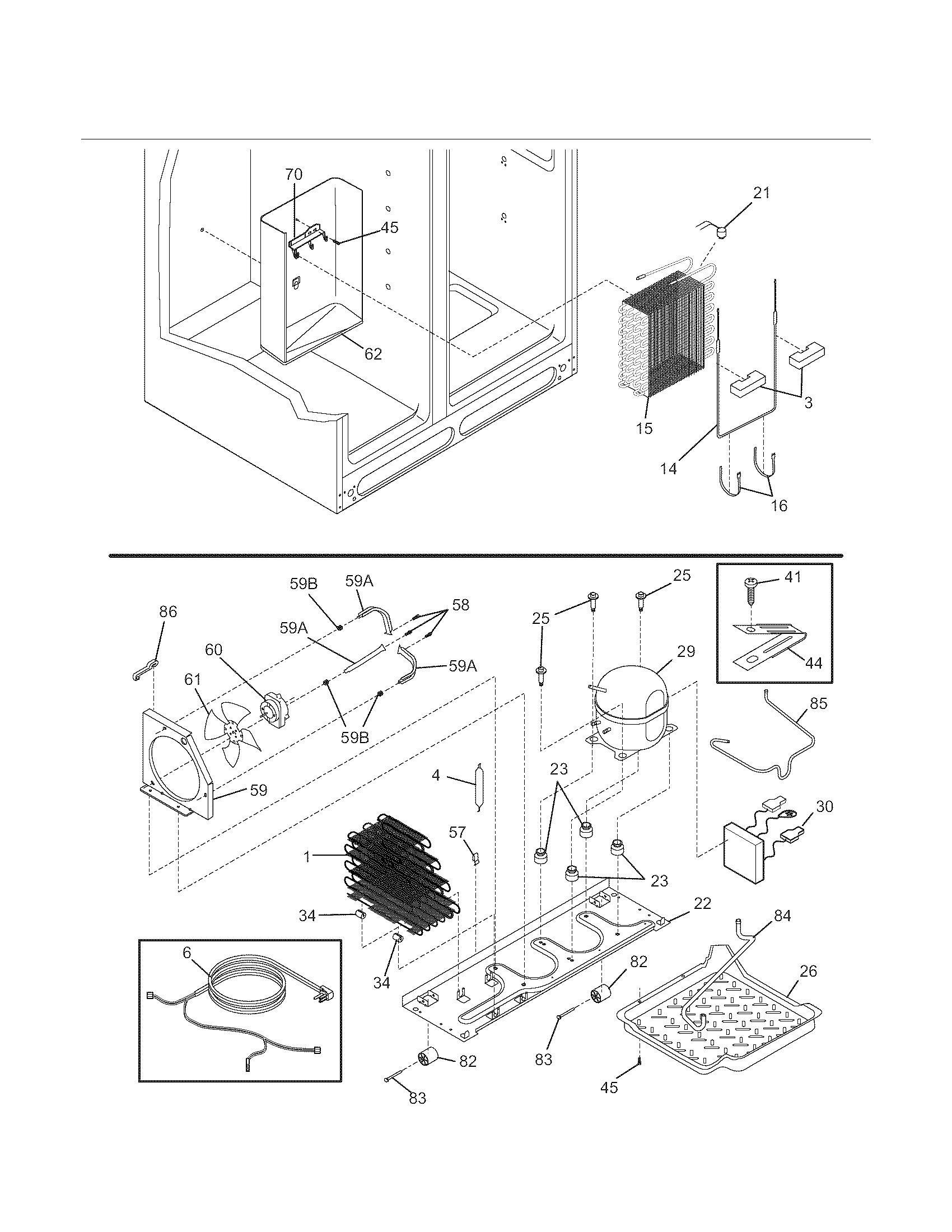 Kenmore Elite 25344394403 system diagram