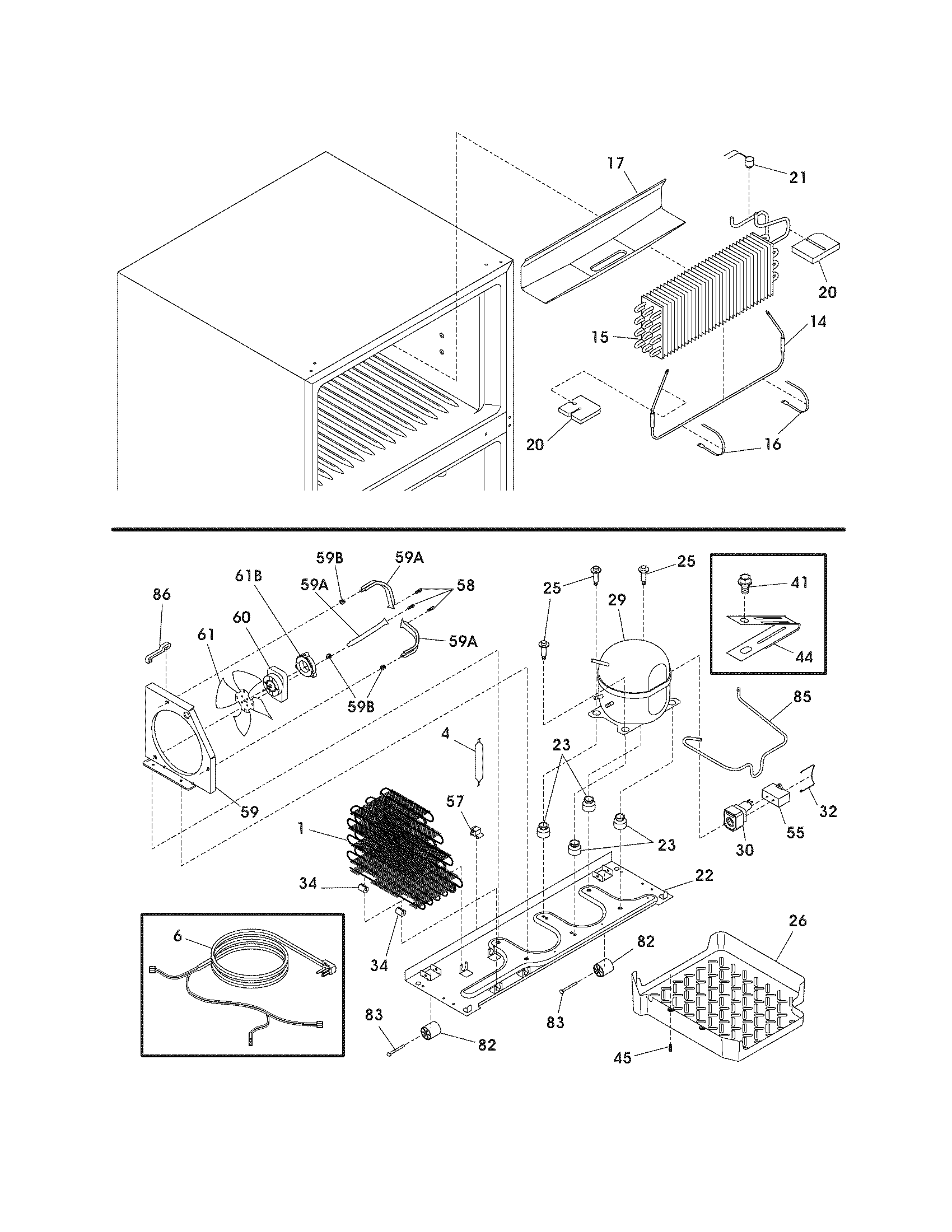 Frigidaire FRT21HS6DW3 system diagram