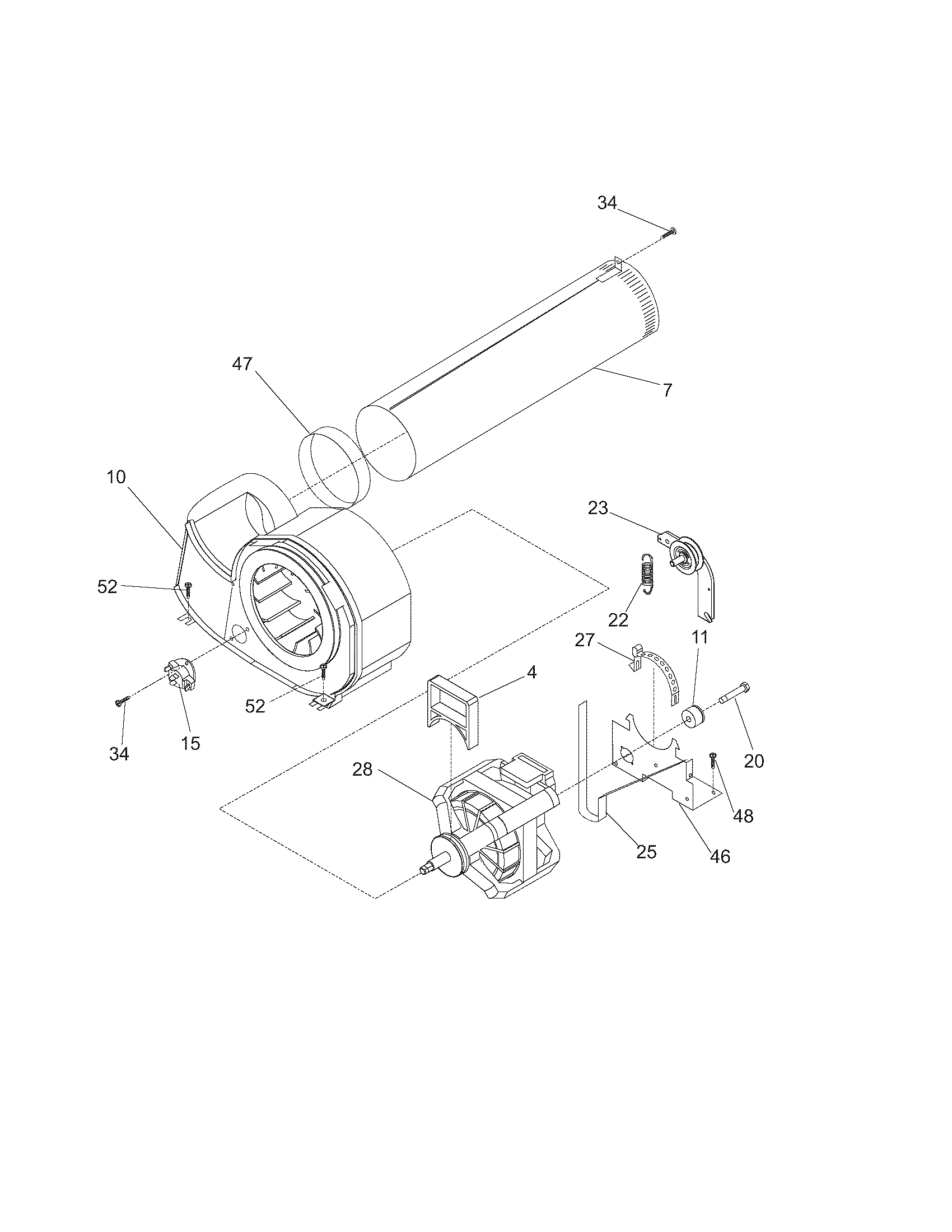 Kenmore 41784152500 motor diagram