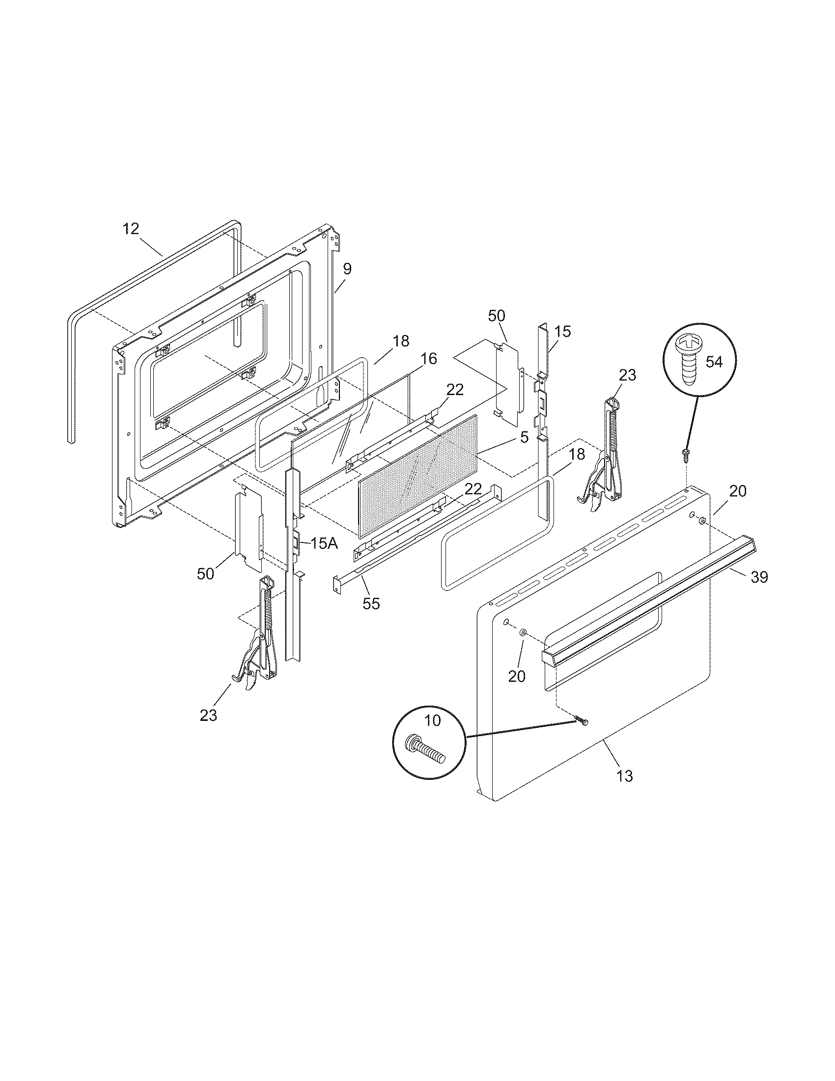 Gibson CGEF309ES1 door diagram