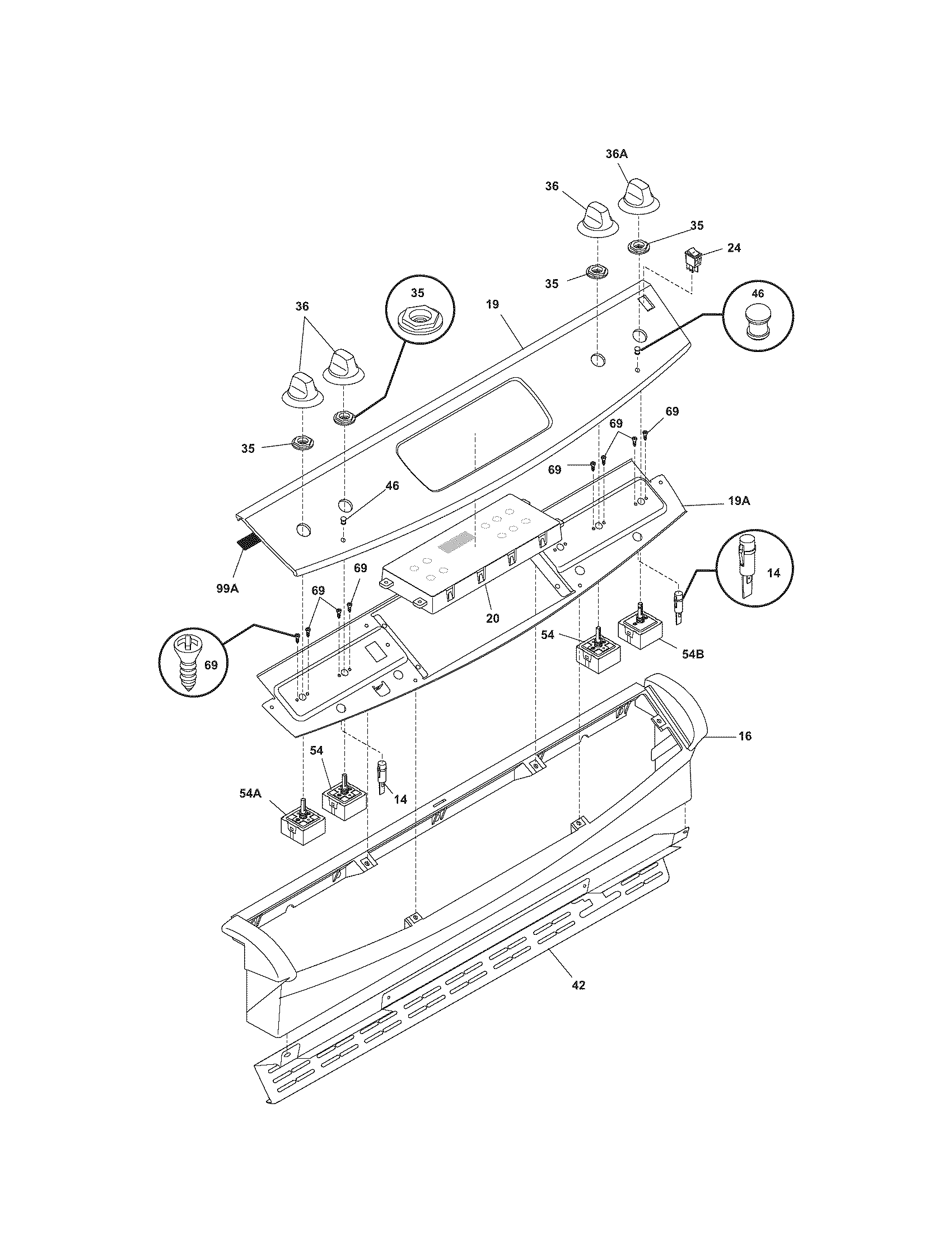 Kenmore 79046359401 backguard diagram