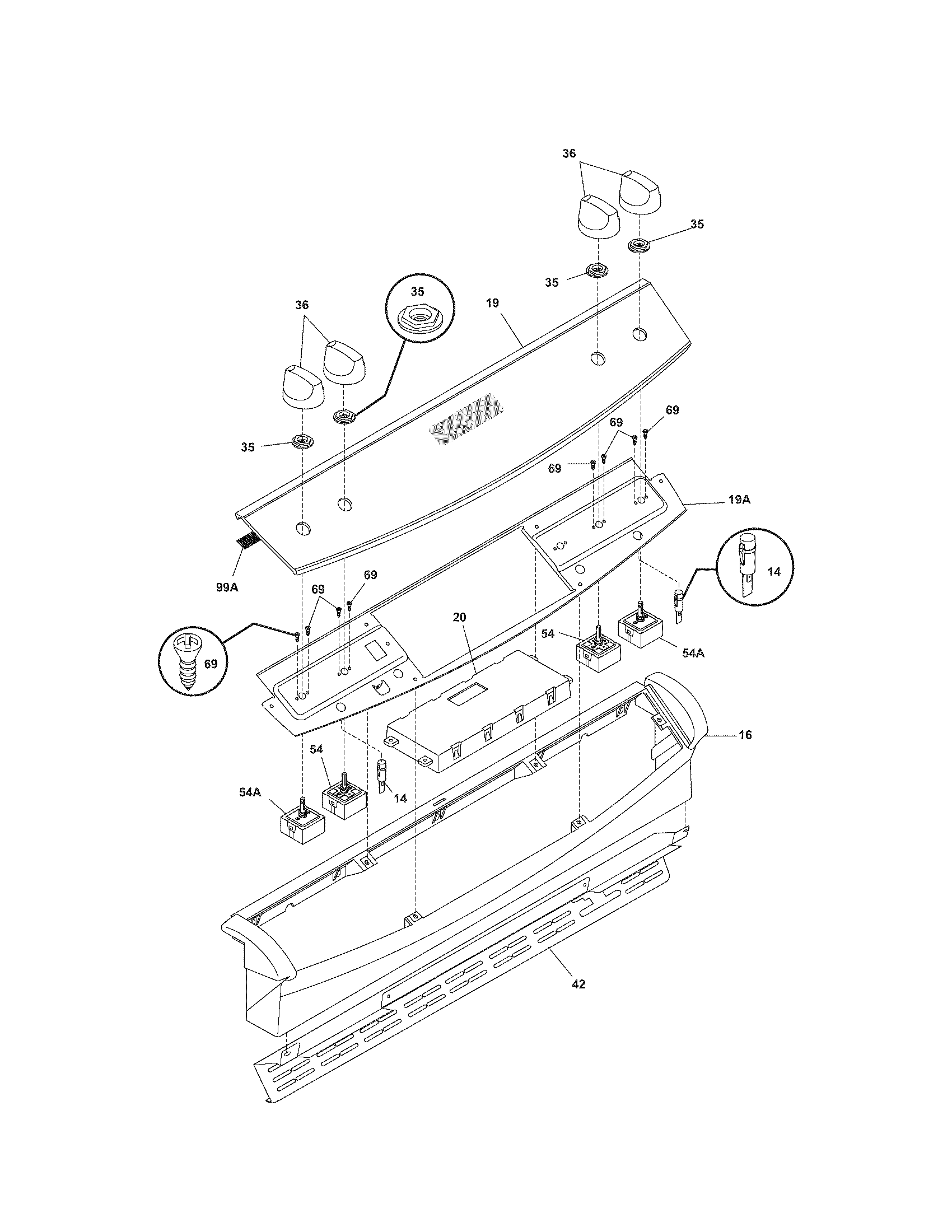 Kenmore Elite 79046372401 backguard diagram