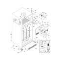 Kenmore 25376124407 cabinet diagram