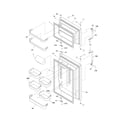 Frigidaire FRT18IL6DWA door diagram