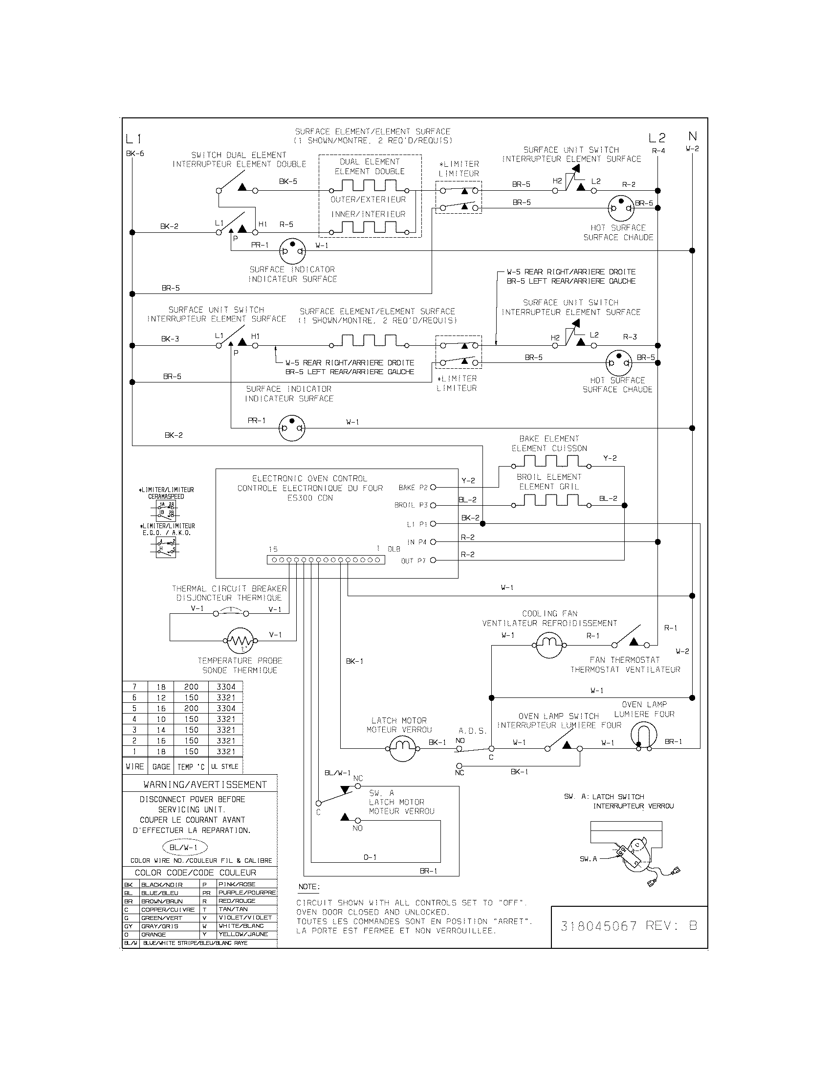 Frigidaire FES367ABH wiring diagram diagram