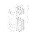 Frigidaire FRT18P6BSK6 door diagram