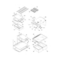 Frigidaire FRT18P6BSK6 shelves diagram