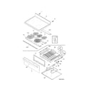 Kenmore 79096414403 top/drawer diagram