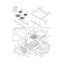 Frigidaire CGLEFM97DSB top/drawer diagram