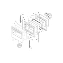 Frigidaire FGF366DCD door diagram
