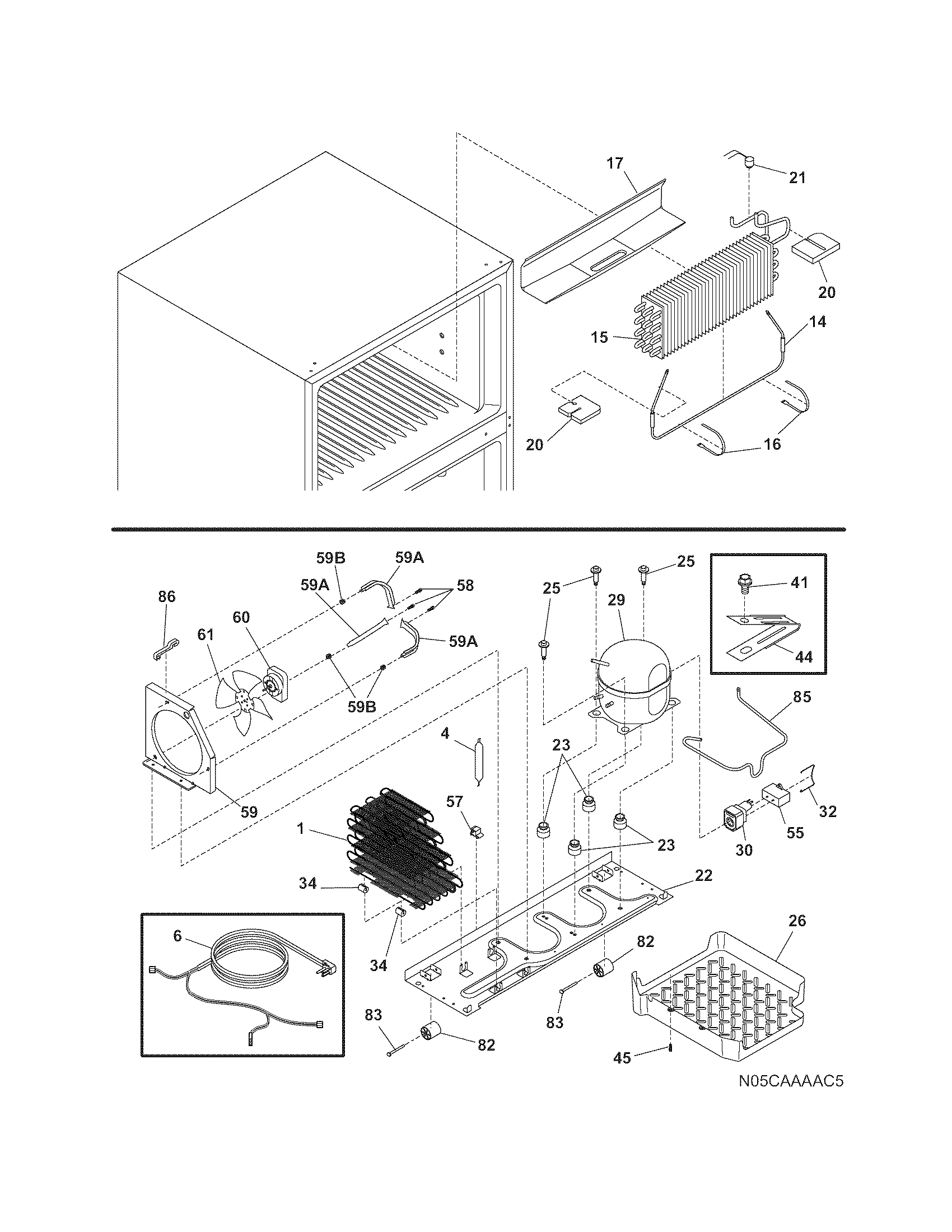 Frigidaire FRT21LR8DK5 system diagram