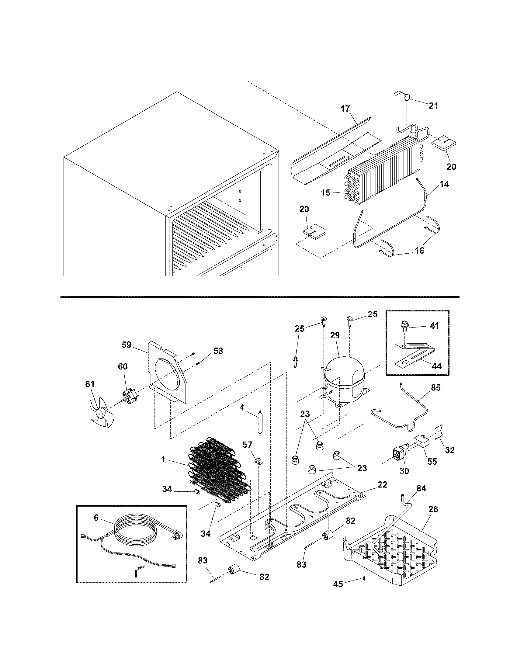 Kenmore 25364873404 system diagram