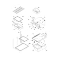 Frigidaire FRT8WR6EB0 shelves diagram