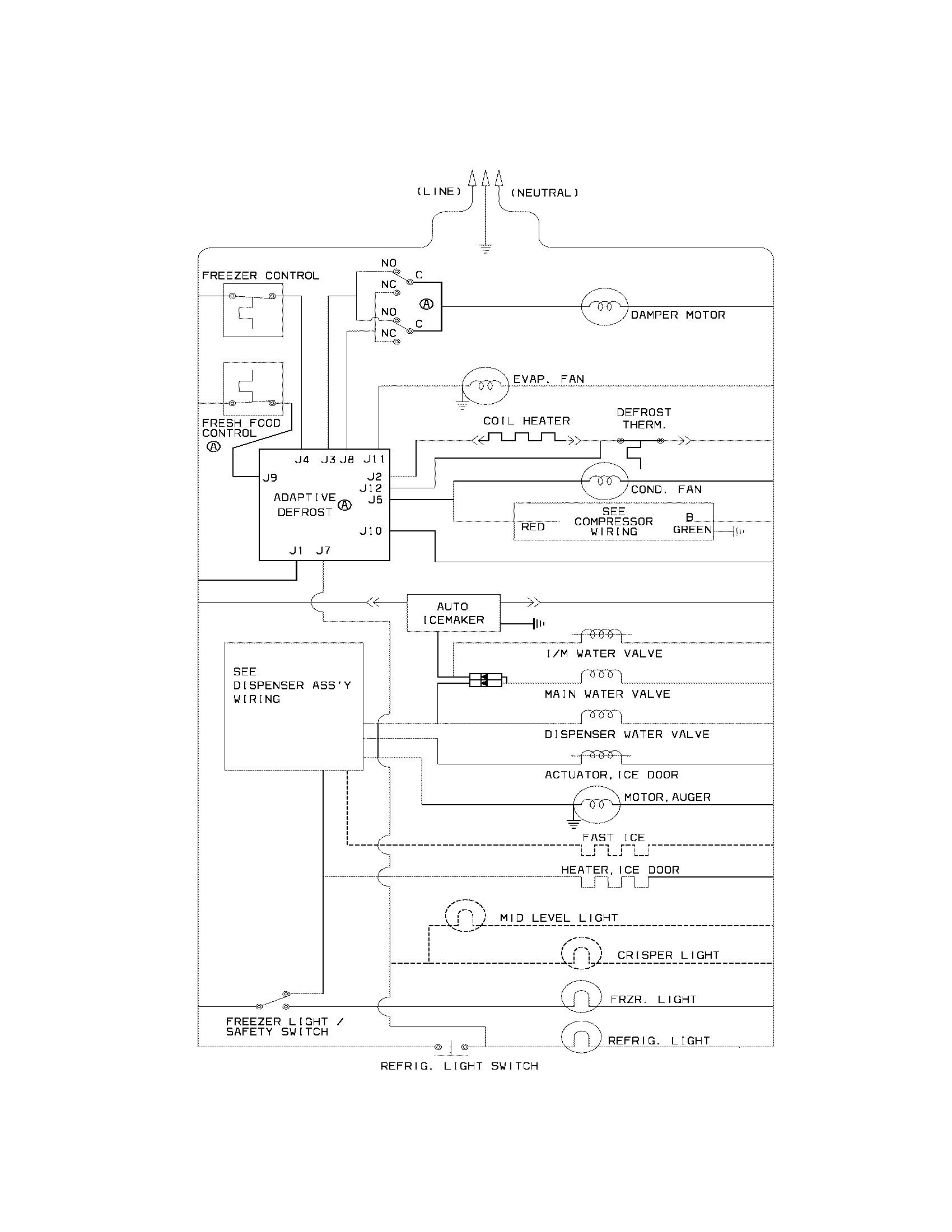 Frigidaire PLHS239ZDBA wiring schematic diagram