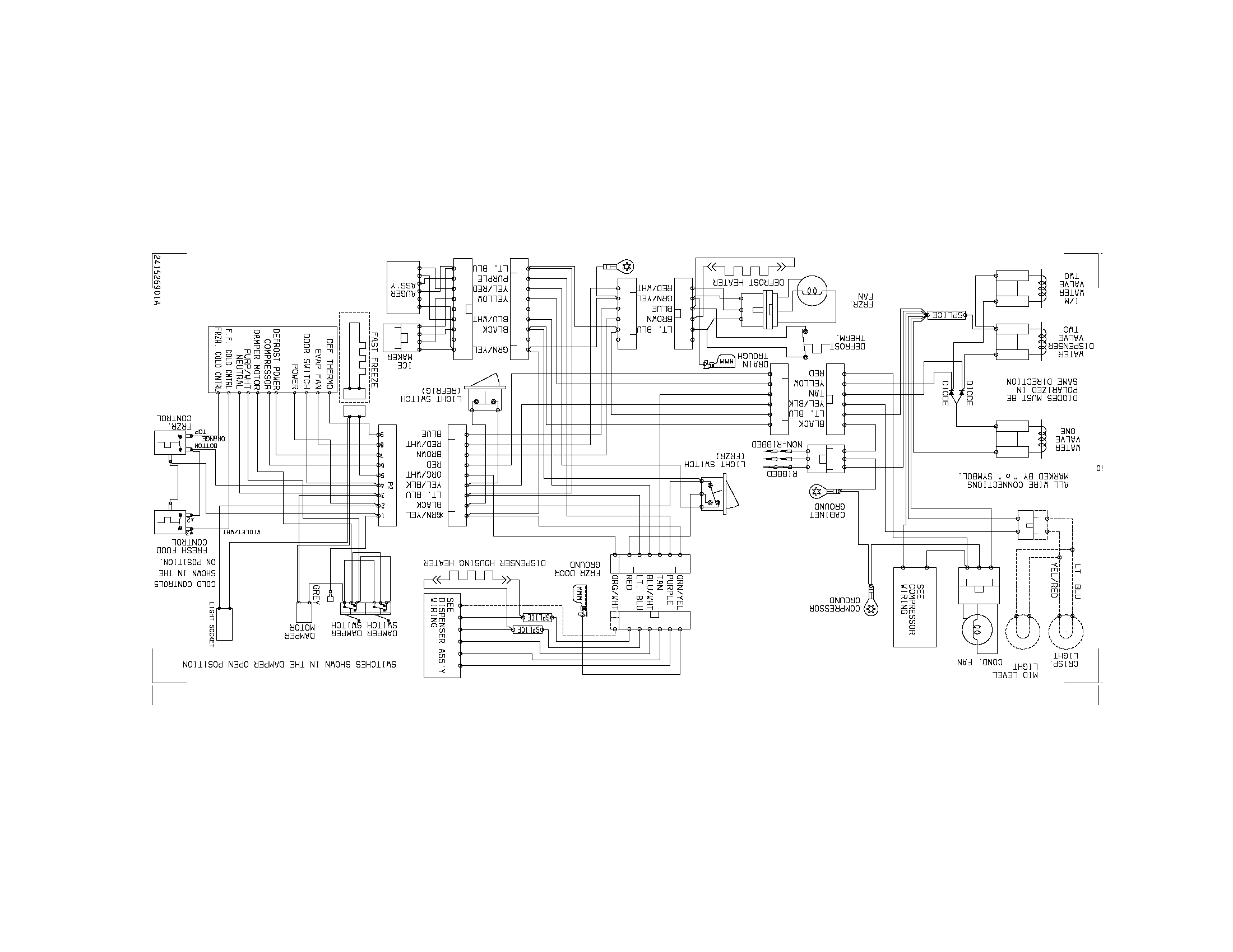 Frigidaire FRS26RLECSN wiring diagram diagram
