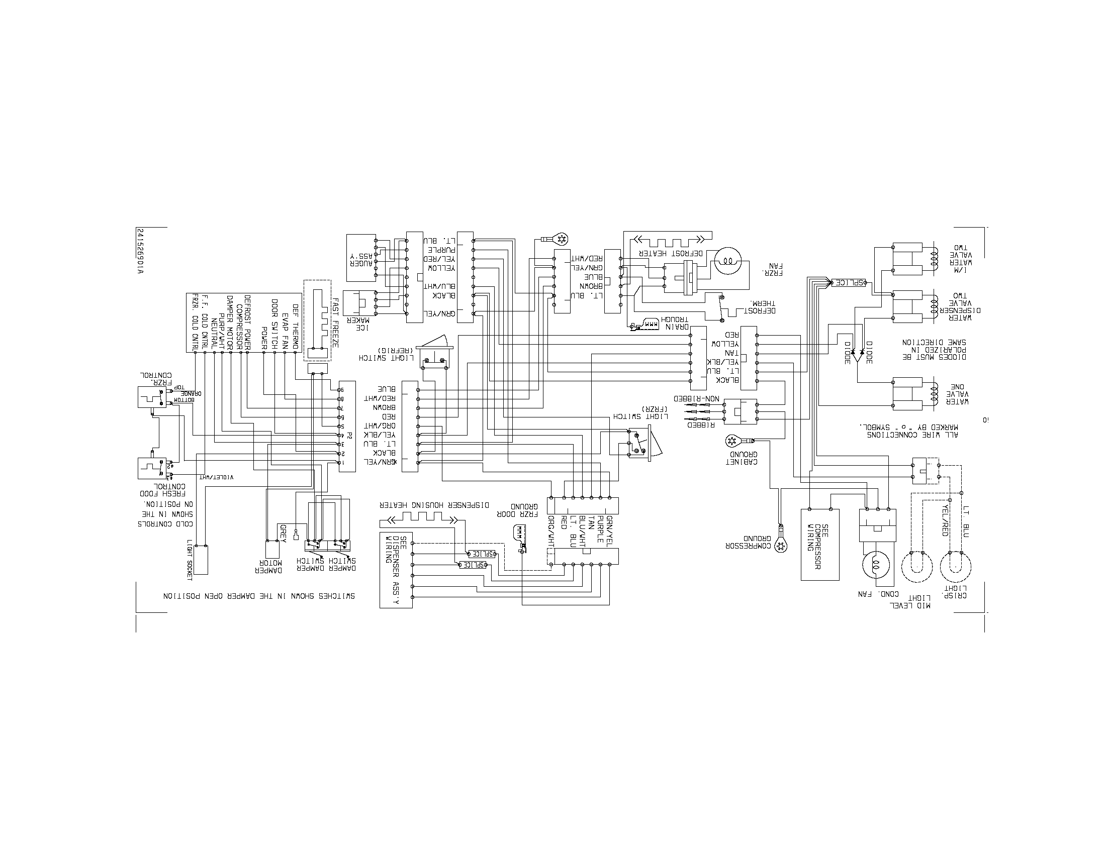 Frigidaire FRS6R3EW3 wiring diagram diagram