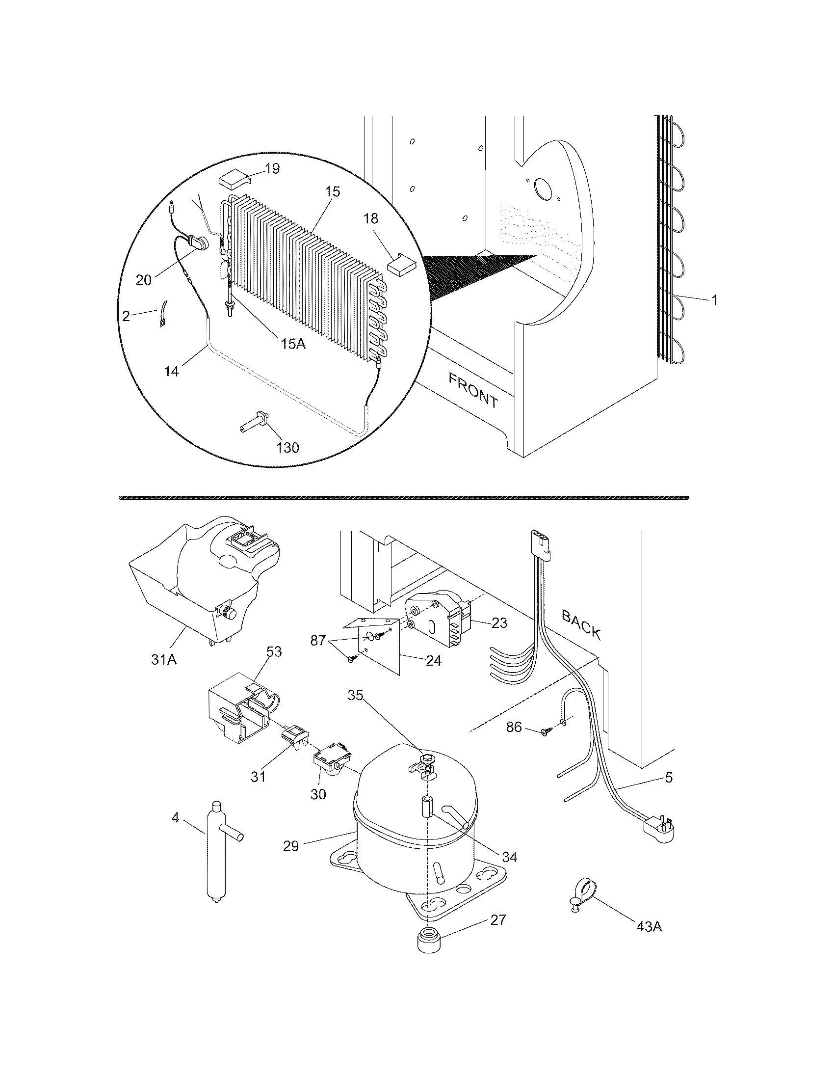 Frigidaire FFU11FK0DW3 system diagram