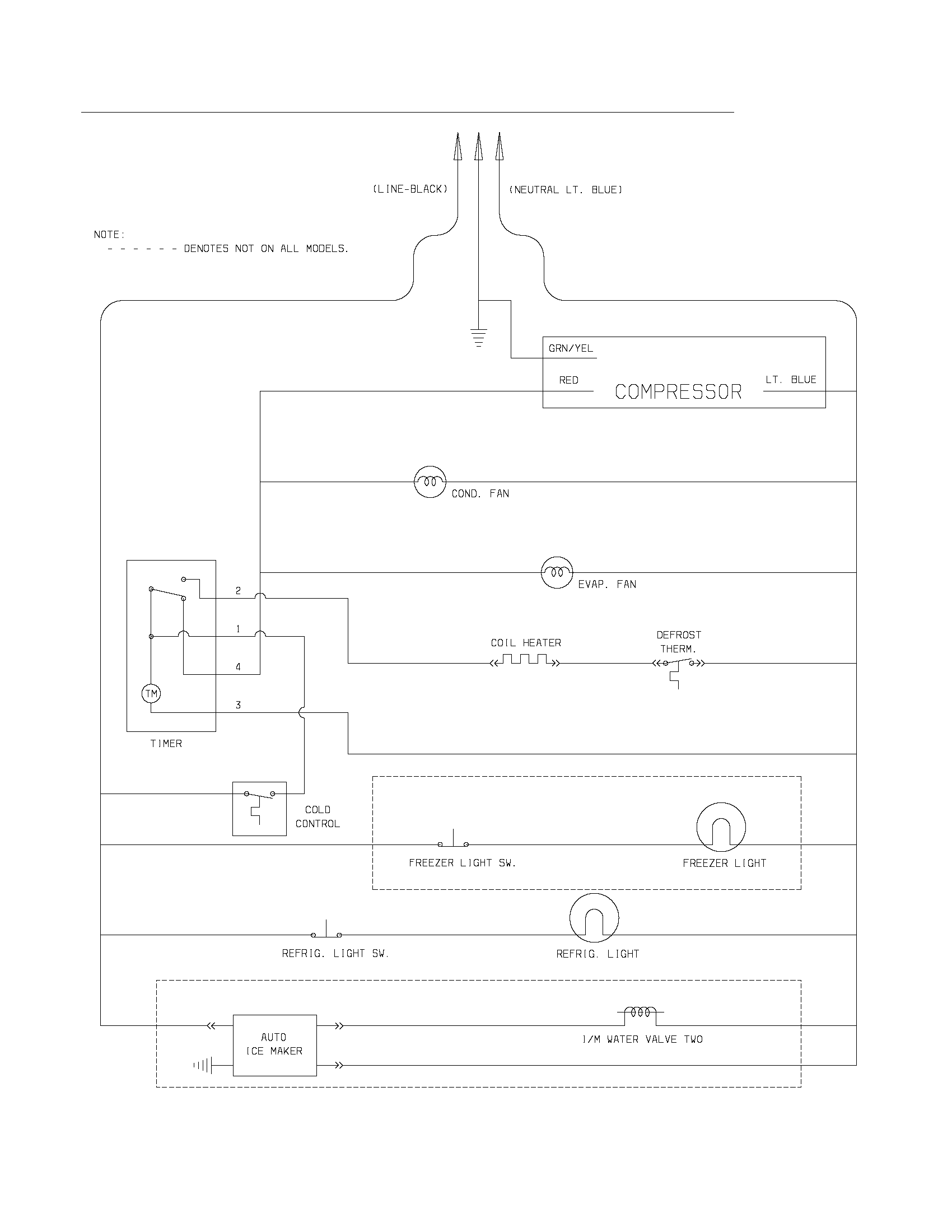 Frigidaire FRT18HP7DB0 wiring schematic diagram