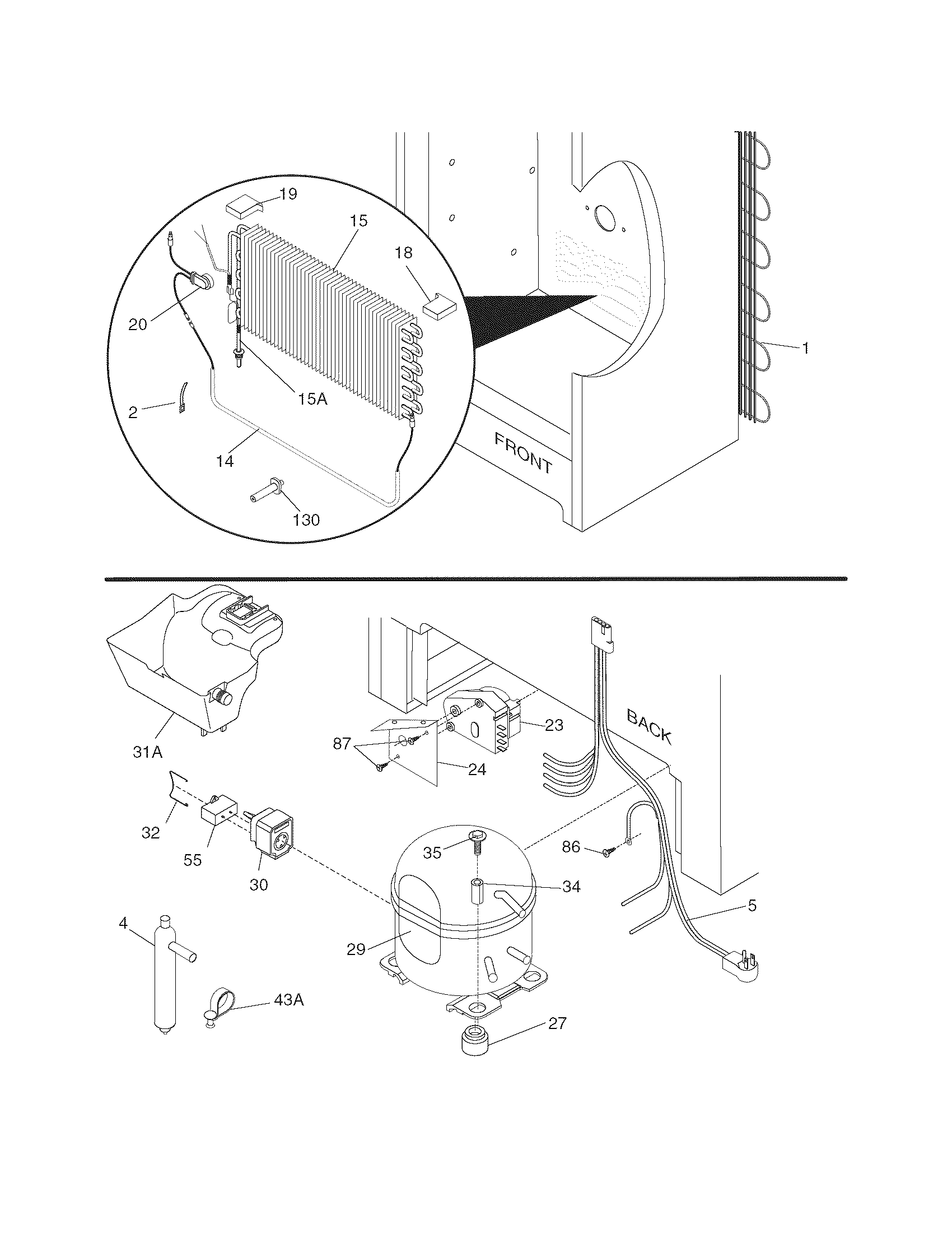 Frigidaire LFFH2067DW2 system diagram