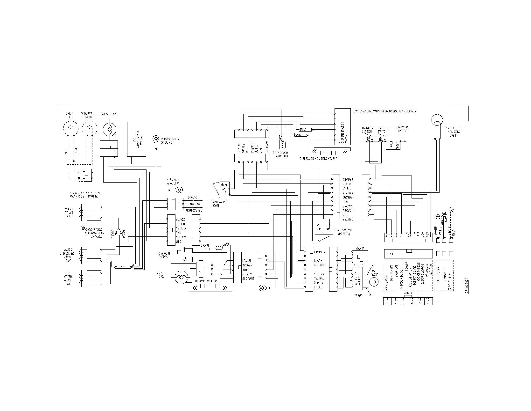 Frigidaire GLHS38EESB0 wiring diagram diagram