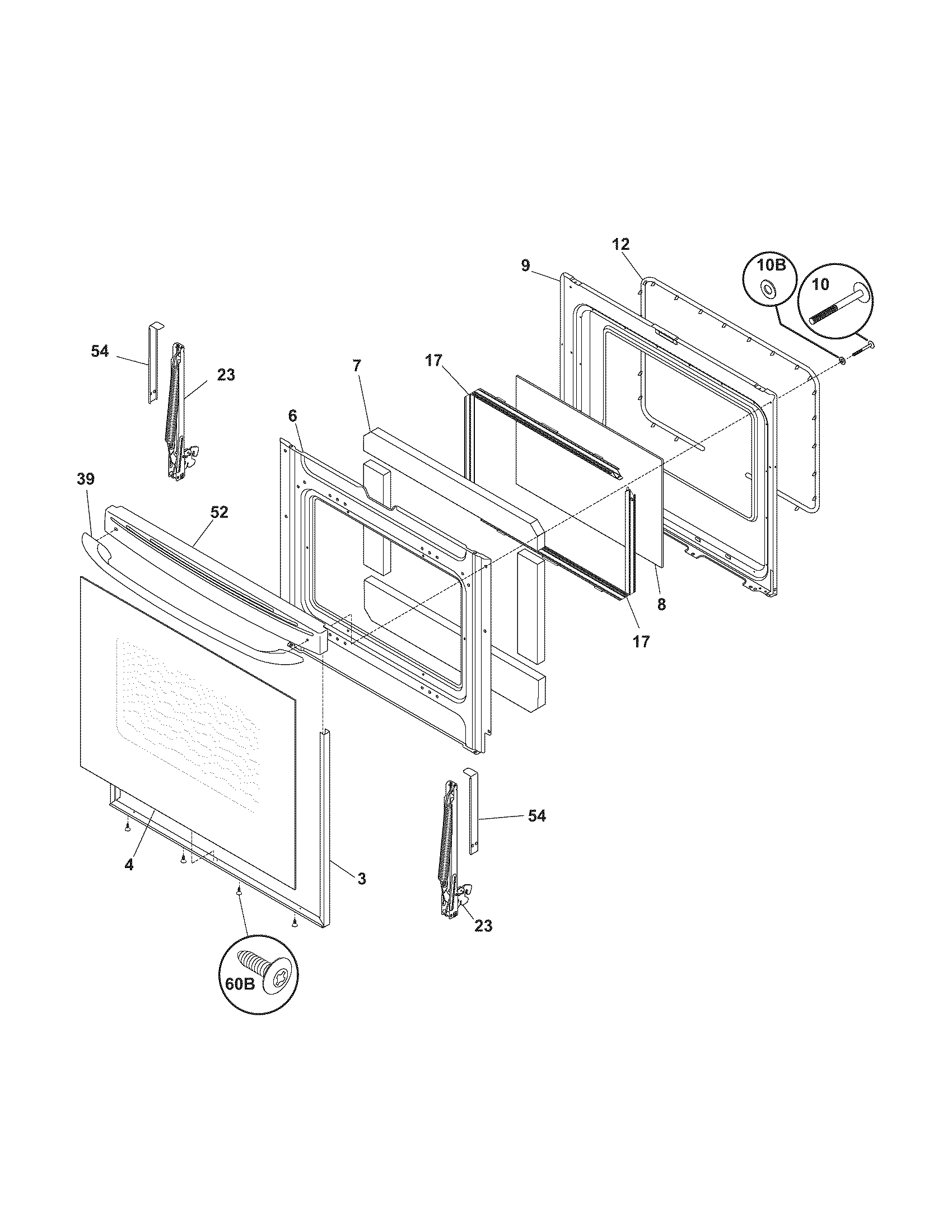 Kenmore 79094213405 door diagram