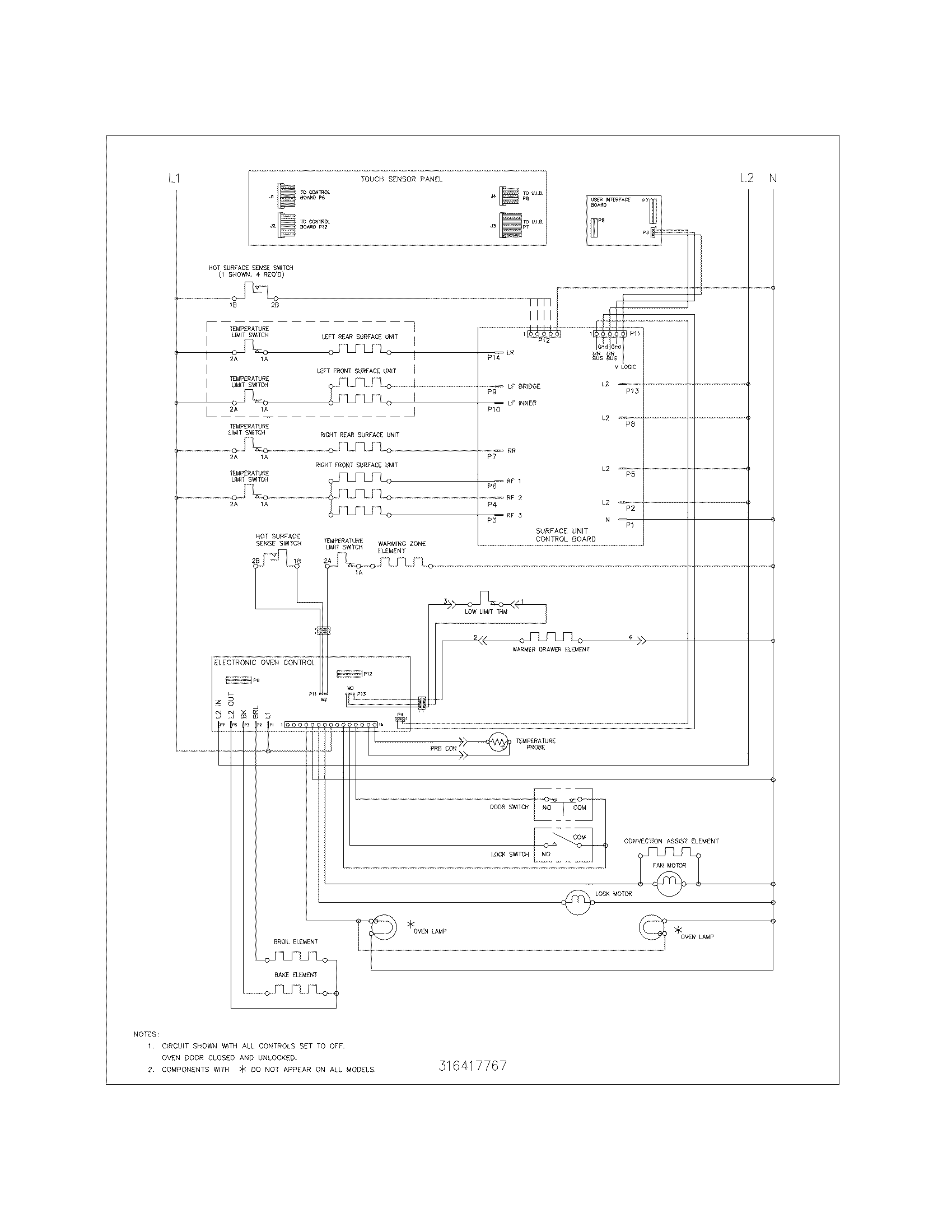 Kenmore Elite 79099129405 wiring schematic diagram