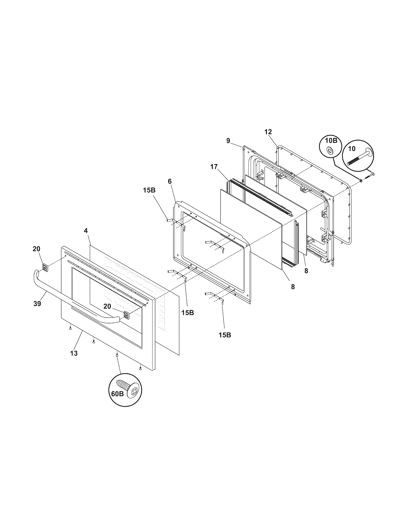Kenmore 79091043403 door diagram