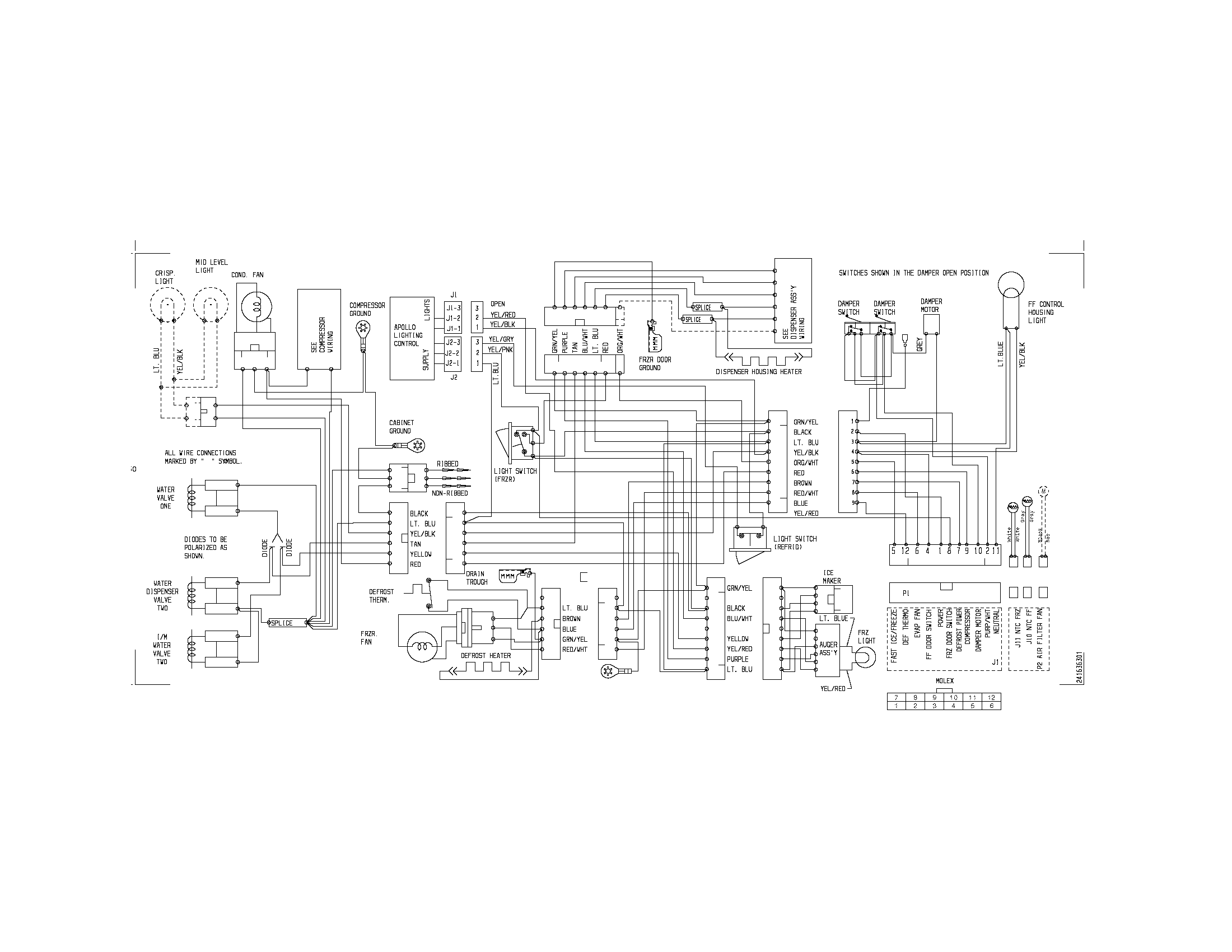 Frigidaire FRS6B7EESB1 wiring diagram diagram