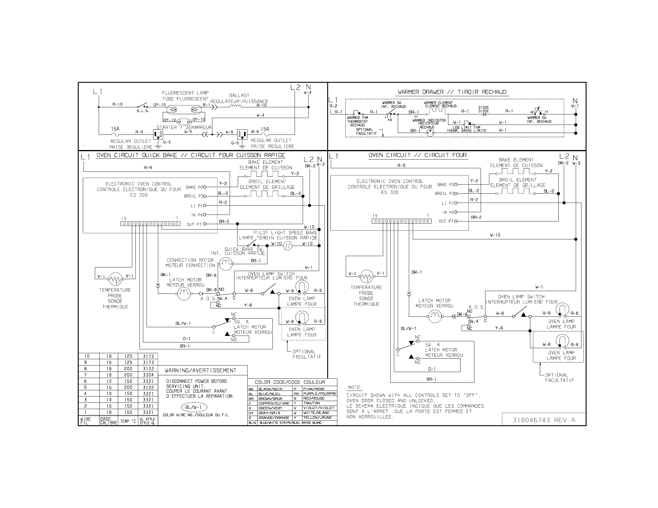 Frigidaire CFEF357EC2 wiring diagram diagram