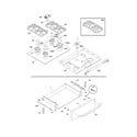 Frigidaire FGS379EQA top/drawer diagram