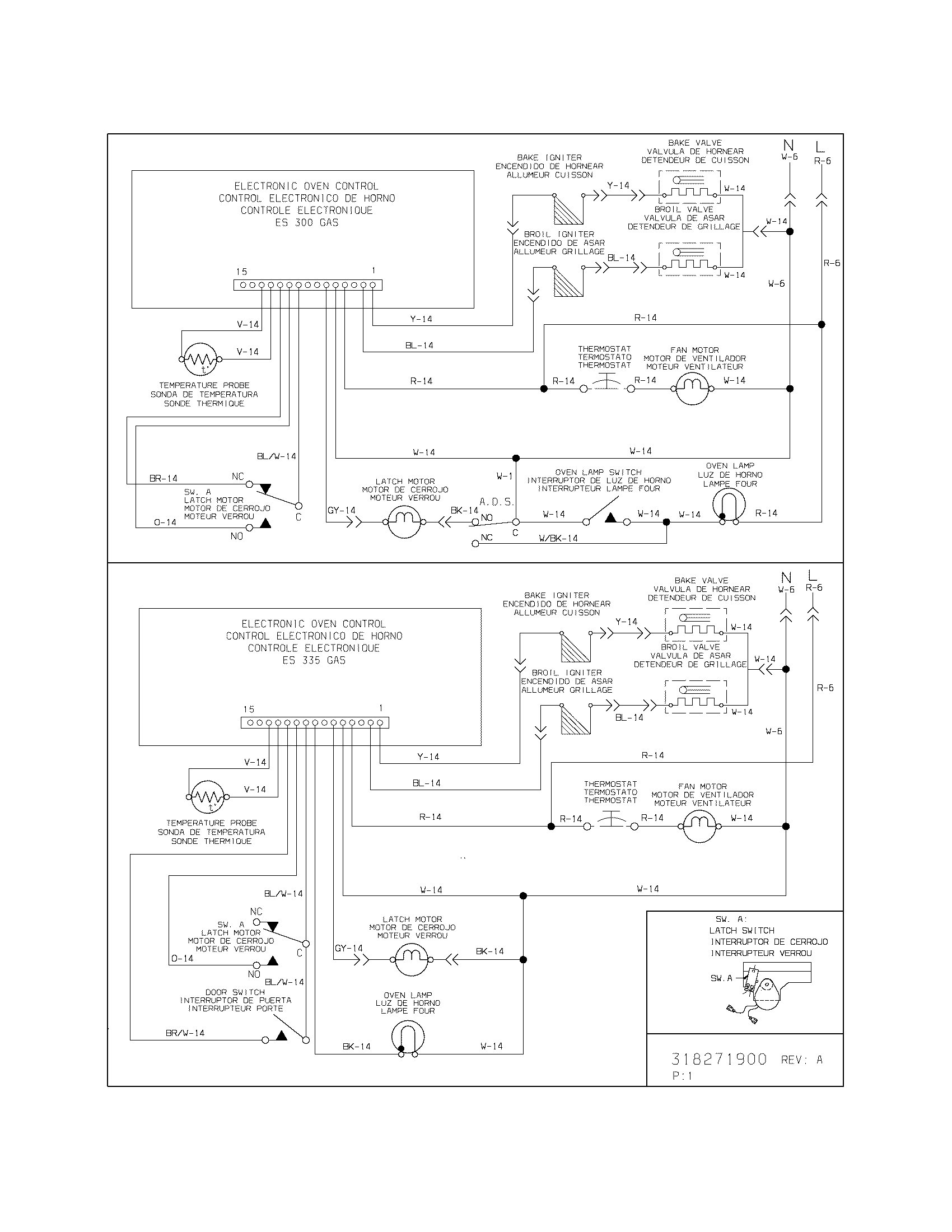 Frigidaire FGS379ESA wiring diagram diagram