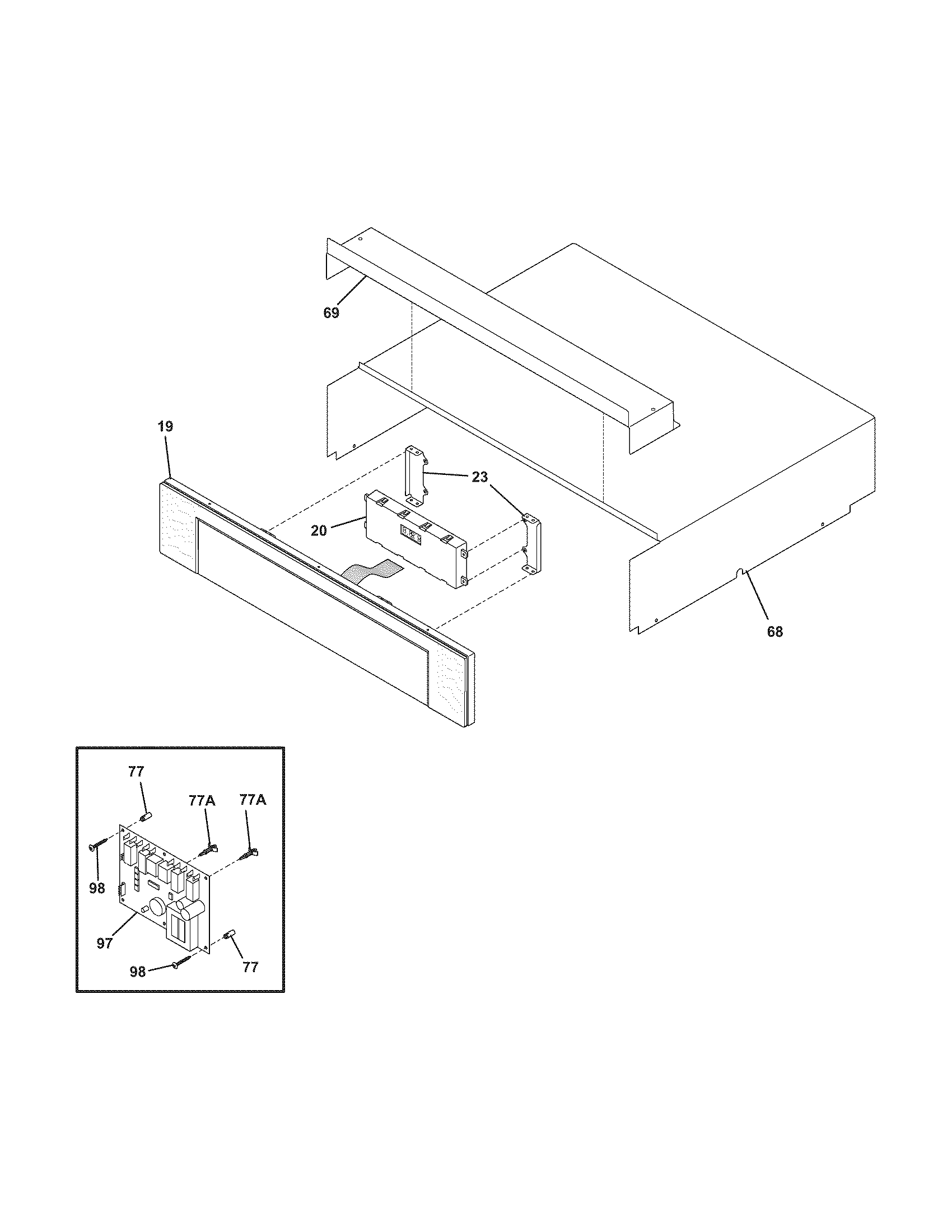 Electrolux E30EW7CESS2 control panel diagram