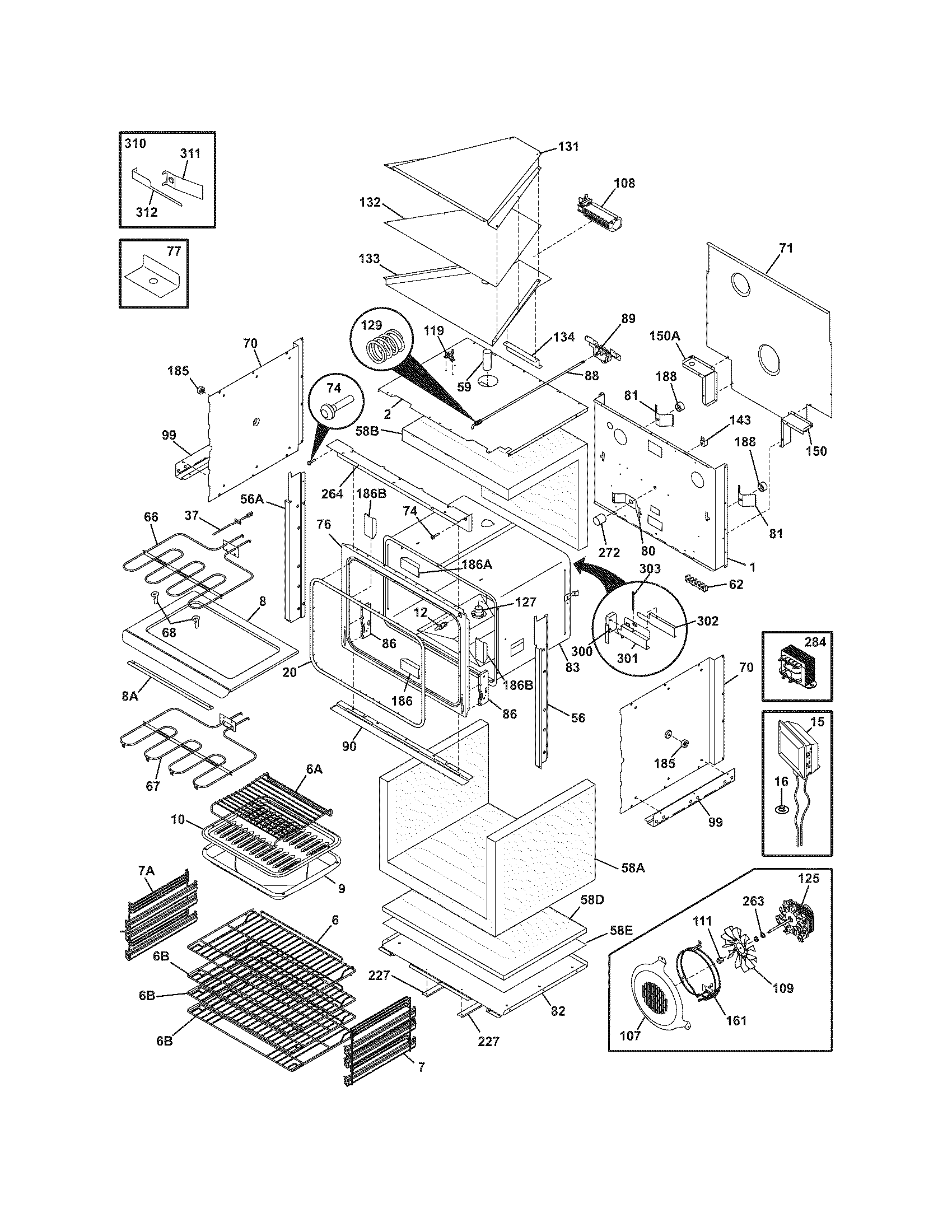 Electrolux E30EW7CESS2 body diagram