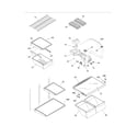 Frigidaire FRT18KR7EB2 shelves diagram
